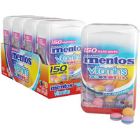 Mentos Vitamin Sugarfree Hard Mints, 150Pc, Cool Fruity Mix, (Pack Of 4 Bottles)