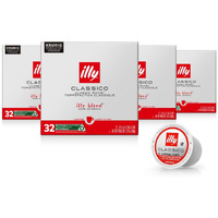 Illy Coffee K Cups - Coffee Pods For Keurig Coffee Maker - Classico Roast - Caramel, Orange Blossom & Jasmine - Mild, Flavorful & Balanced Flavor Pods Of Coffee - No Preservatives - 32 Count, 4 Pack