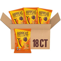 Hippeas Chickpea Tortilla Chips, Nacho Vibes, 1 Ounce (Pack Of 18), 3G Protein, 3G Fiber, Vegan, Gluten-Free, Crunchy, Plant Protein Snacks