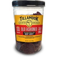 Tillamook Country Smoker Real Hardwood Smoked Silver Dollar Beef Jerky, Old Fashioned, 13 Ounce