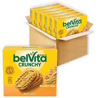 Belvita Golden Oat Breakfast Biscuits, 30 Total Packs, 6 Boxes (4 Biscuits Per Pack)