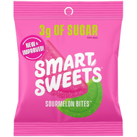 Smartsweets Sourmelon Bites, Low Sugar Gummy Candy (3G), Low Calorie (130), Gluten-Free -1.8Oz (Pack Of 6) Packaging May Vary