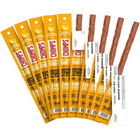 Chomps Free Range Original Turkey Jerky Meat Snack , Keto, Paleo, Whole30 Approved, Low Carb, High Protein, Sugar/Gluten Free, Non-Gmo, 60 Calories 1.15 Oz Sticks, 10 Pack