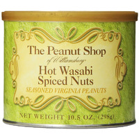 The Peanut Shop Of Williamsburg Wasabi Spiced Peanuts, 10.5 Ounce