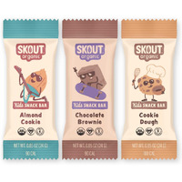 Skout Organic Dessert Inspired Kids Snack Bar Variety Pack (18 Pack) | Organic Kids Snack Bars | School Snacks & Lunch Snacks | Vegan & Paleo | Gluten, Dairy, Grain Free