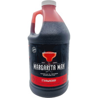 Margarita Man Strawberry Daiquiri/Strawberry Margarita Mix Concentrate | 64Oz Bottle, Makes 56 Drinks | Strawberry Slushes | Bars, Restaurants, At Home | Pure Cane Sugar