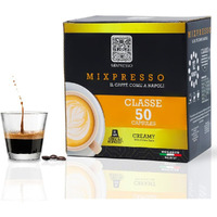 Nespresso Capsules (Compatible) - Coffee From Italy - By Mixpresso (50 Capsules, Classe: Medium)