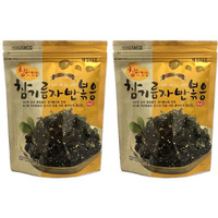 Korean Premium Roasted And Sea Salted Seasoned Seaweed Laver Snack 50G (Pack Of 2)