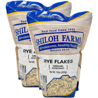 Shiloh Farms - Organic Non Gmo Rye Flakes 15 Ounces - 2 Pack