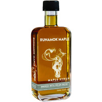 Runamok Pecan Wood Smoked Maple Syrup Organic - Authentic & Real Vermont Maple Syrup | Pure Strong Flavor | Great For Bbq, Broiled Salmon, Vinaigrettes & Cocktails | 8.45 Fl Oz (250Ml)