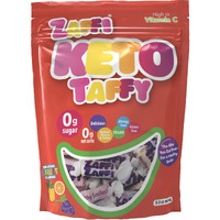 Zollipops Keto Taffy 5Oz Resealable Pouch - Sugar-Free, Low-Carb Chewy Treats For Satisfying And Delicious Snacking