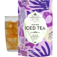 Harney & Sons Black Currant Fresh Brew Iced Tea | 15Ct, Brews Up To 30 Quarts Of Iced Tea