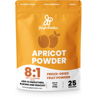 Jungle Powders Apricot Powder 3.5 Ounce Powdered Freeze Dried Apricot Fruit Smoothie No Sugar Added Additive And Filler Free Dehydrated Apricots Extract For Baking & Flavoring No Apricot Seeds Kernels