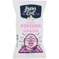 Lesser Evil Popcorn - Organic - Himalayan Pink - .88 Oz - Case Of 18 - Gluten Free - Dairy Free - Yeast Free - Wheat Free-Vegan