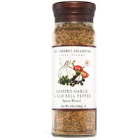 The Gourmet Collection Spice Blends Roasted Garlic And Red Bell Pepper Blend - Garlic Powder Seasoning For Cooking - Salt Free - Seafood, Meat, Eggs.