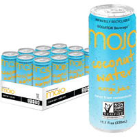 Mojo Coconut Water + Mango Juice | Hydration Drink & Sports Drink | Electrolytes Beverage 1043 Mg | Vitamin B & C | Hydration Drink For Skin & Body | 11.1 Oz (Pack Of 12)