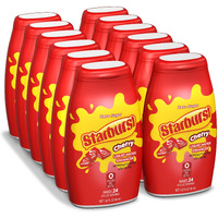 Starburst Liquid Water Enhancer, 1.62 Fl. Oz. Bottle (12 Pack) - Cherry - Low Calorie, Zero Sugar Drink Enhancer, 1 Bottle Makes 24 8Oz. Servings, Convenient & Easy To Use, 12 Total Bottles