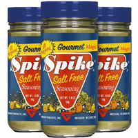 Spike Salt Free All-Purpose Seasoning, All Natural With Herbs And Vegetables, Gluten Free, Sodium Free Seasoning, Vegan, For Healthy Cooking (3 Pack - 1.9 Oz)