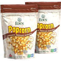 Eden Organic Yellow Popcorn Kernels, Non Gmo, Superior Popping Variety, 100% Whole Grain, 20 Oz (2-Pack)
