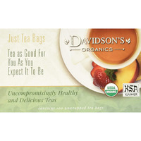 Davidson's Organics, Decaffeinated English Breakfast, 100-Count Unwrapped Tea Bags