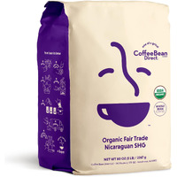 Coffee Bean Direct Organic Fair Trade Nicaraguan Shg, Whole Bean Coffee, 5 Pound Bag
