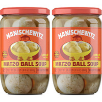 Manischewitz Matzo Ball Soup, 24 Oz (2 Pack) | Kosher For Passover | Ready To Serve | Traditional Matzo Ball Soup