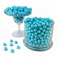 Color It Candy Shimmer Powder Blue Sixlets 2 Lb Bag - Perfect For Table Centerpieces, Weddings, Birthdays, Candy Buffets, & Party Favors.