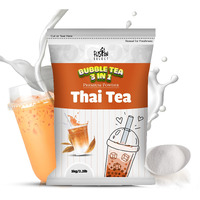 Fusion Select 2.2Lb Boba Tea Powder Thai Tea Mix Flavored 3-In-1 Drink Powder With Cream & Sugar - Instant Pre-Mixed Beverage For Hot Or Cold Blends Or Yummy Frappes Bubble Tea