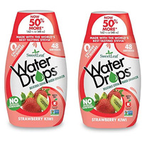 Sweetleaf Water Drops - Strawberry Kiwi Water Enhancer, Sugar Free Sweet Leaf Stevia Water Flavoring Drops, 1.62 Oz Ea (Pack Of 2)