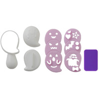 Arnest Rice Halloween Ghost With Seaweed Nori Cutter - Onigiri Bento Decoration Supplies Kitchen Tool Diy Mold