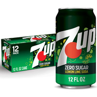 7Up Zero Sugar Lemon Lime Soda, 12 Fl Oz Cans (Pack Of 12)