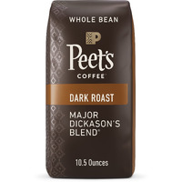 Peet's Coffee, Dark Roast Whole Bean Coffee - Major Dickason's Blend 10.5 Ounce Bag