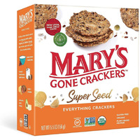 Mary's Gone Crackers Super Seed Crackers, Everything, 5.5 Ounce (Pack Of 1), Organic Plant Based Protein, Gluten Free