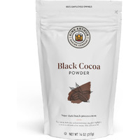 King Arthur Black Cocoa: Dutch Processed Cocoa Powder For Baking - Intense Dark Chocolate Flavor, Unsweetened, Perfect For Cakes, Cookies & Frosting - 14 Oz Resealable Bag