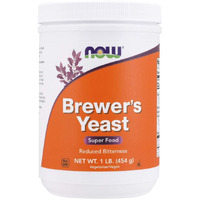 Now Foods Supplements, Brewer's Yeast Powder With Naturally Occurring Protein And B-Vitamins, 1-Pound