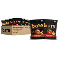 Bare Baked Crunchy, Apples Fuji & Reds And Cinnamon Variety Pack, 0.53 Ounce (Pack Of 16)