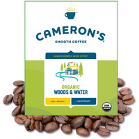 Cameron's Coffee Organic Woods & Water Whole Bean Coffee, Light Roast, 100% Arabica, Bulk, 4-Pound Bag, (Pack Of 1)