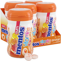 Mentos Vitamins Gum, Sugar Free Gum With Vitamins And Xylitol Sweetener, Citrus, Bottle, 45 Pieces