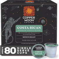 Copper Moon Single Serve Coffee Pods For Keurig K-Cup Brewers, Medium Roast, Costa Rican Blend, 80 Count