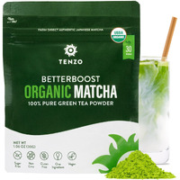 Tenzo Matcha Green Tea Powder - Matcha Powder Usda Organic Premium Grade - Authentic Japanese Matcha Tea - Original Matcha Latte Powder - Betterboost (1.06 Ounce)
