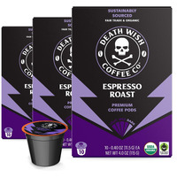 Death Wish Coffee, Espresso Roast Pods (30 Count)