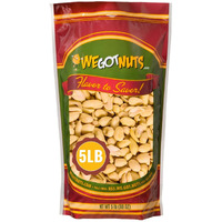 Peanuts Dry Roasted Unsalted, Blanched, 5 Pound Bulk Bag - We Got Nuts,