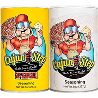 Cajun Two Step Cajun Seasoning By Stalekracker Variety Bundle - 2 Pck, Original & Fire Spice Blends For Authentic Creole Louisiana Cuisine (16 Oz.)