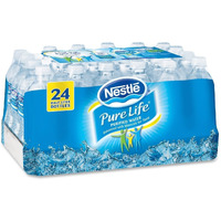 Nestl   Pure Life Bottled Purified Water, 16.9 Oz. Bottles, 24/Case