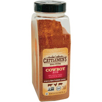 Cattlemen's Cowboy Rub, 27.25 Oz - One 27.25 Ounce Container Of Cowboy Bbq Rub With Hickory Smoke, Molasses And Coffee Flavor, Perfect For Brisket, Chicken Or Beef
