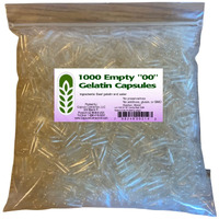 Capsule Connection Usa-Made 1000 Bulk Wholesale Empty Clear Gelatin Capsules,""00"" Size,