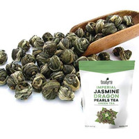 Tealyra - Imperial Jasmine Dragon Pearls - 4-Ounce - Green Tea Loose Leaf - Premium Jasmine Green Tea With Pleasant Aroma - 113 Gram