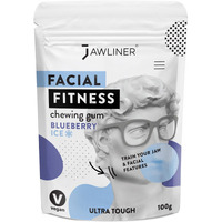 Jawliner Fitness Chewing Gum (2 Months Pack) Jawline Gum- Sugar Free Blueberry Gum- Jawline Exerciser For Mewing And Shapen The Jaw- 15X Harder Than Regular Gum