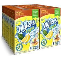 Wyler's Light Singles To Go Powder Packets, Water Drink Mix, Lemon Iced Tea, 96 Single Servings (Pack Of 12)
