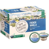 New England Coffee French Vanilla Medium Roast Single Serve Pods, 12Ct Box (Pack Of 6)